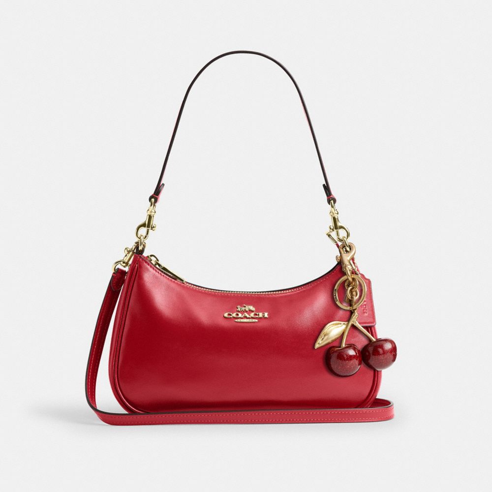Coach Soft Teri Shoulder Bag Gold/Poppy