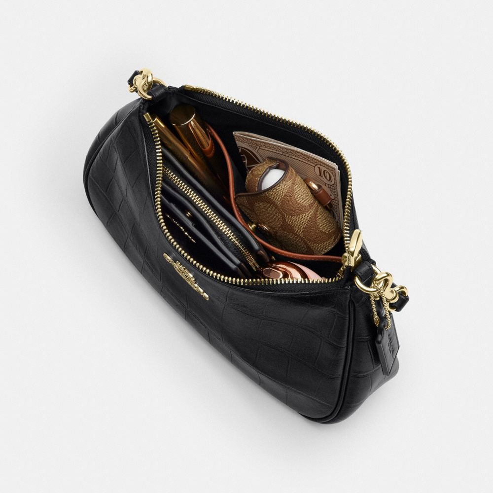 Coach Soft Teri Shoulder Bag Gold/Black