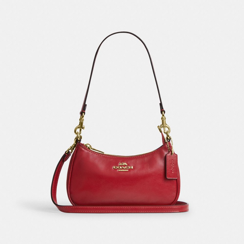 Coach Soft Teri Mini Crossbody Bag Gold/Poppy