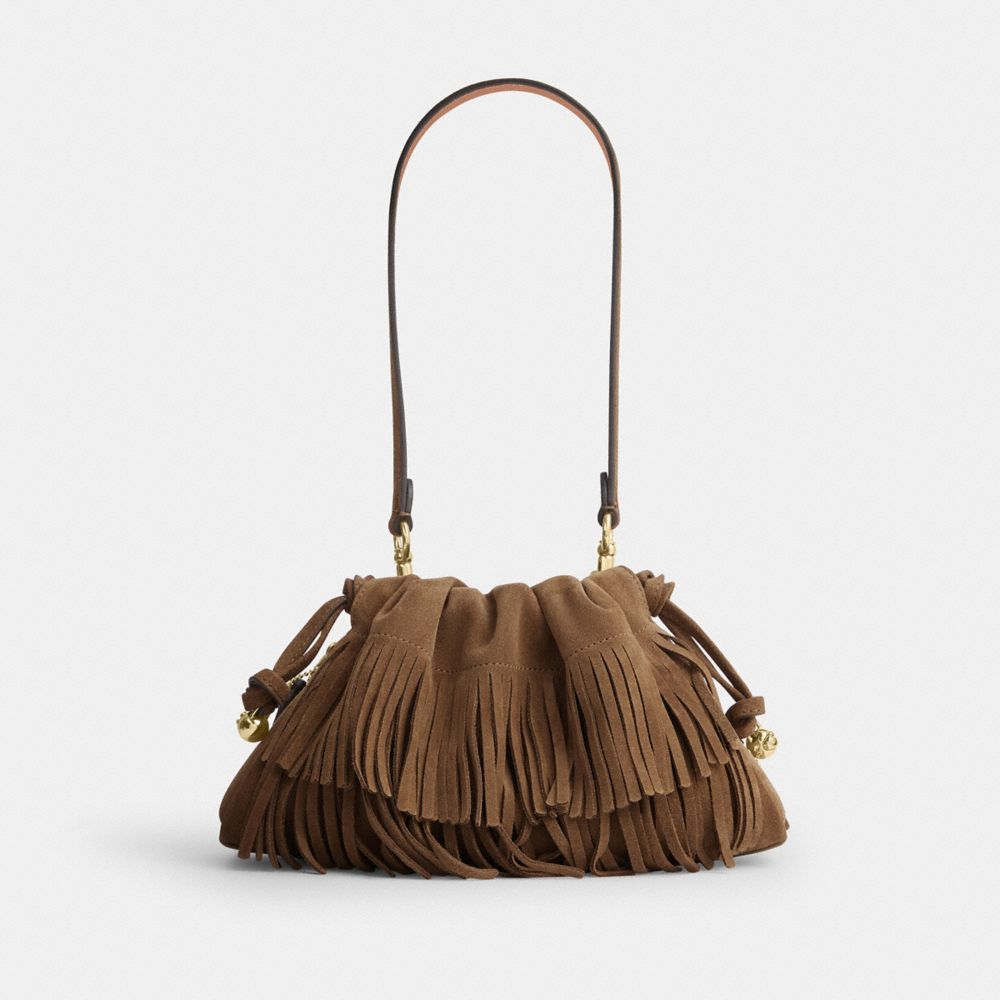 Coach Faye Shoulder Bag With Fringe Im/Cedar