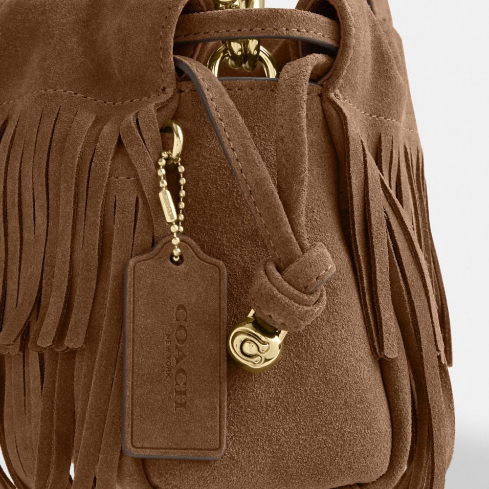 Coach Faye Shoulder Bag With Fringe Im/Cedar