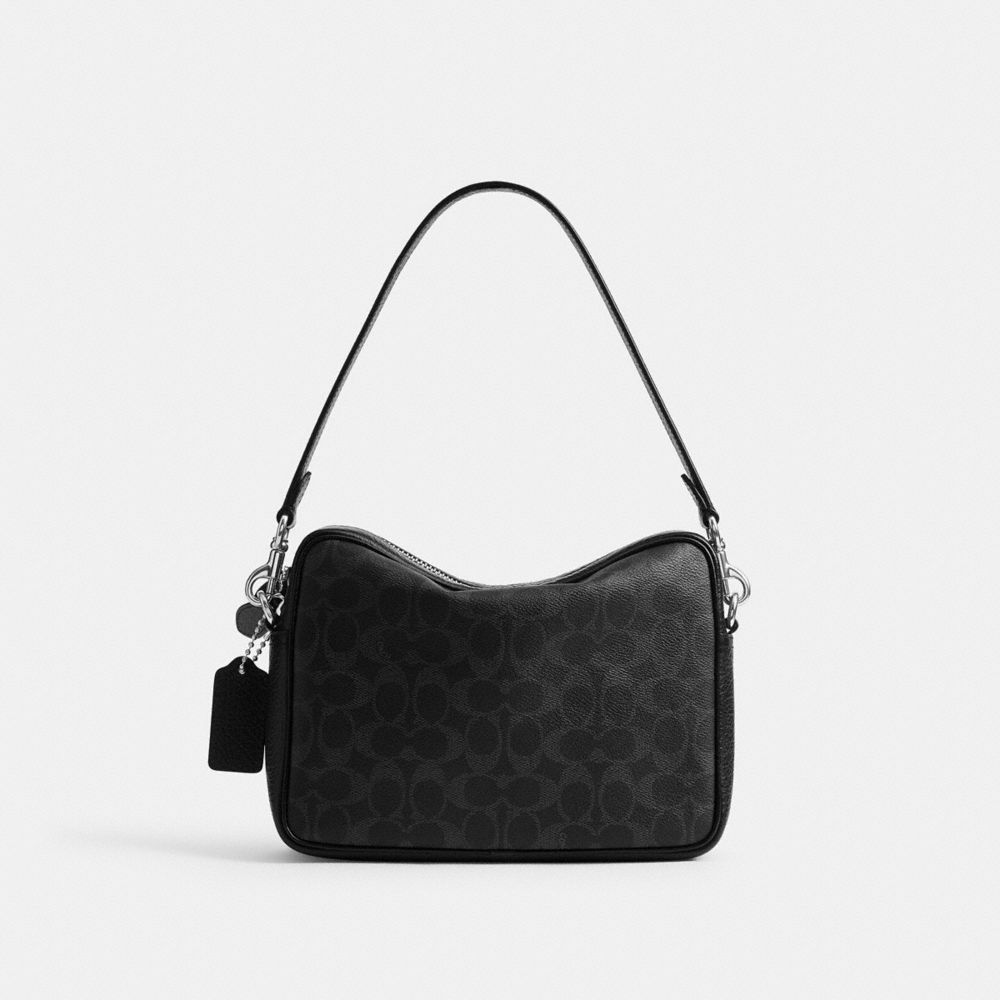 Coach Dakota Crossbody Bag In Signature UpcraftedLeather Black Signature