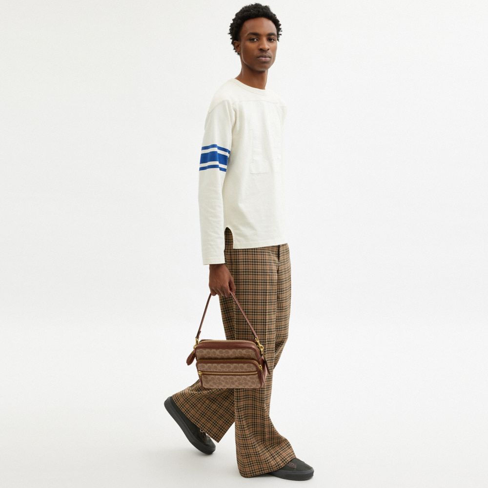 Coach Dakota Crossbody Bag In Signature UpcraftedLeather Tan Multi.