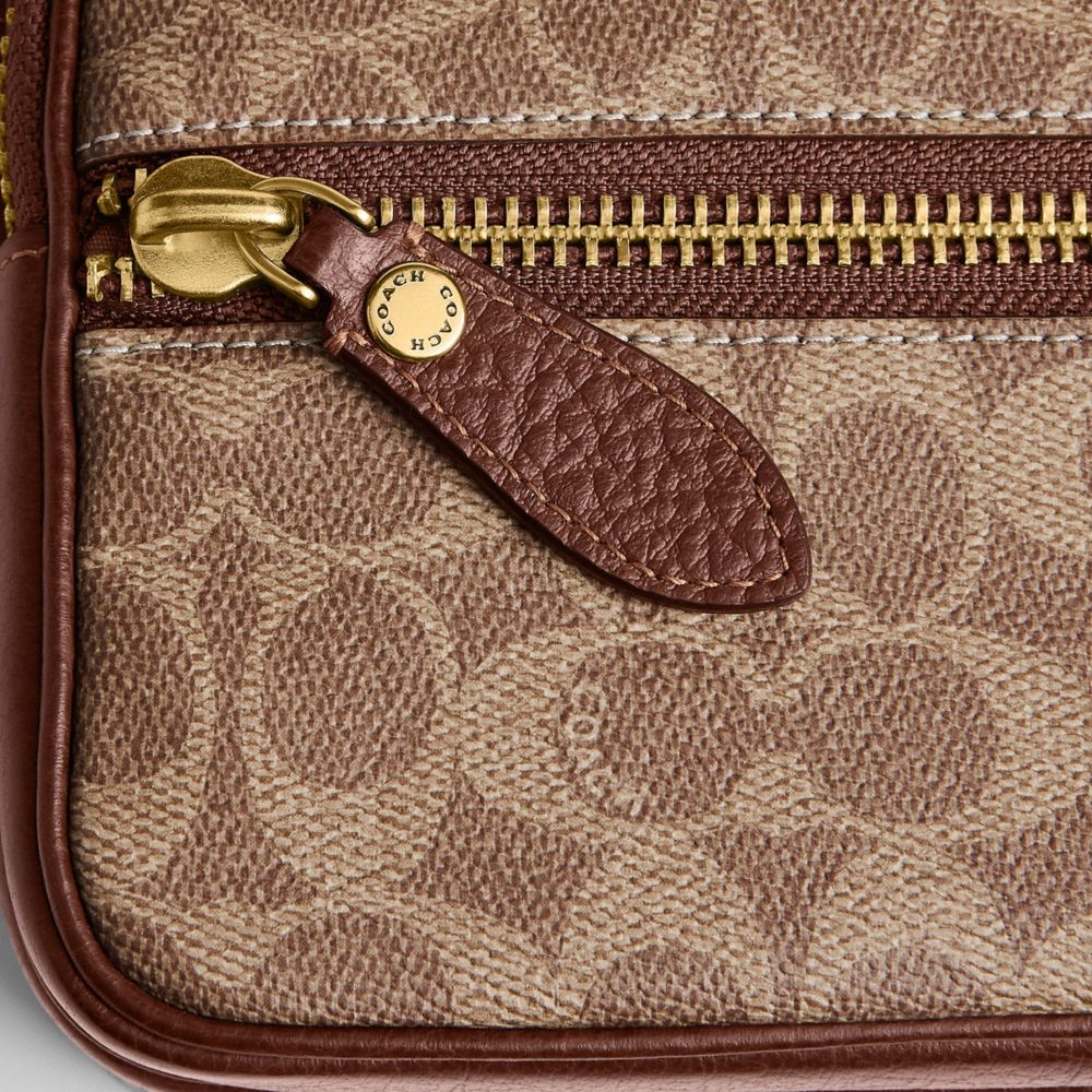 Coach Dakota Crossbody Bag In Signature UpcraftedLeather Tan Multi.