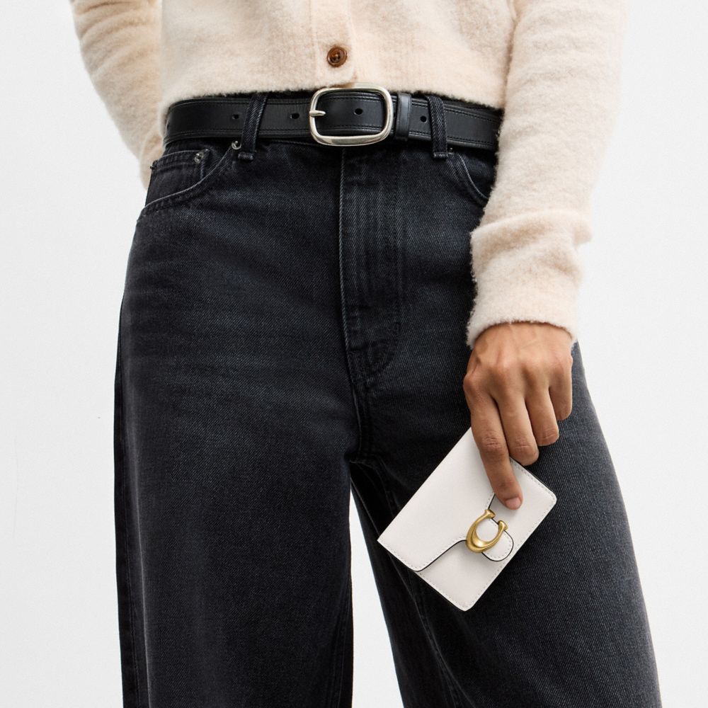 Coach Tabby Card Case Brass/Chalk