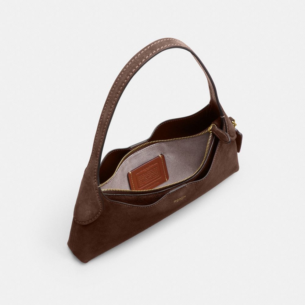 Coach Brooklyn Shoulder Bag 26 Brass/Dark Chocolate