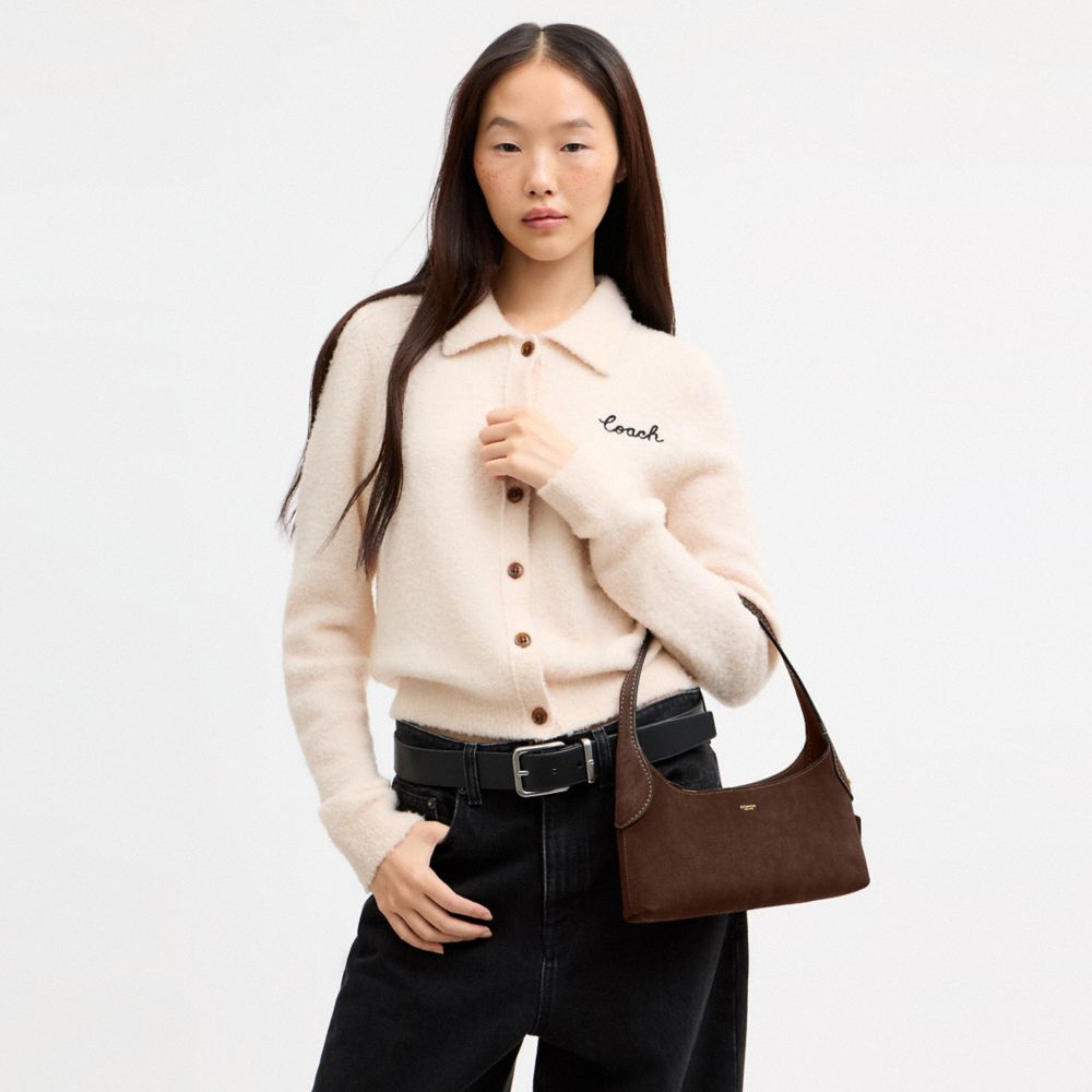 Coach Brooklyn Shoulder Bag 26 Brass/Dark Chocolate