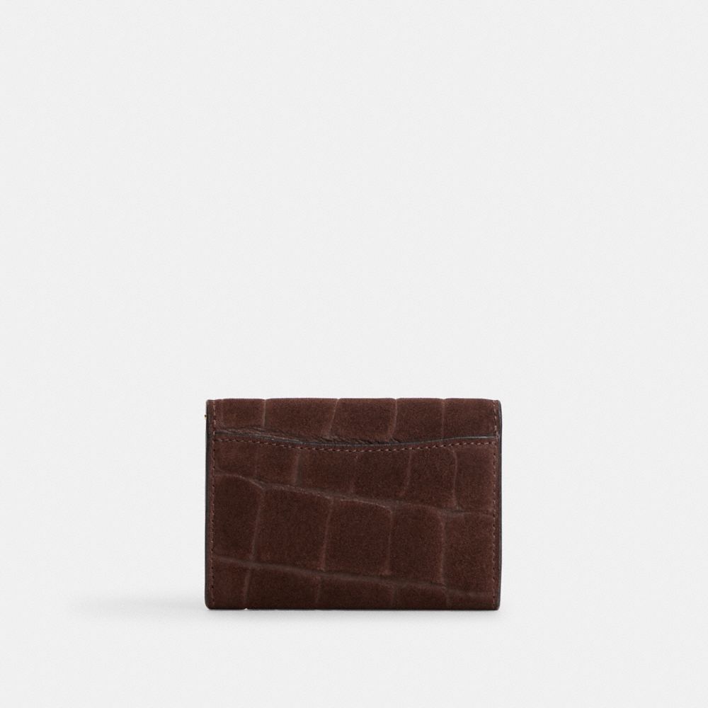 Coach Flap Card Case Gold/Maple