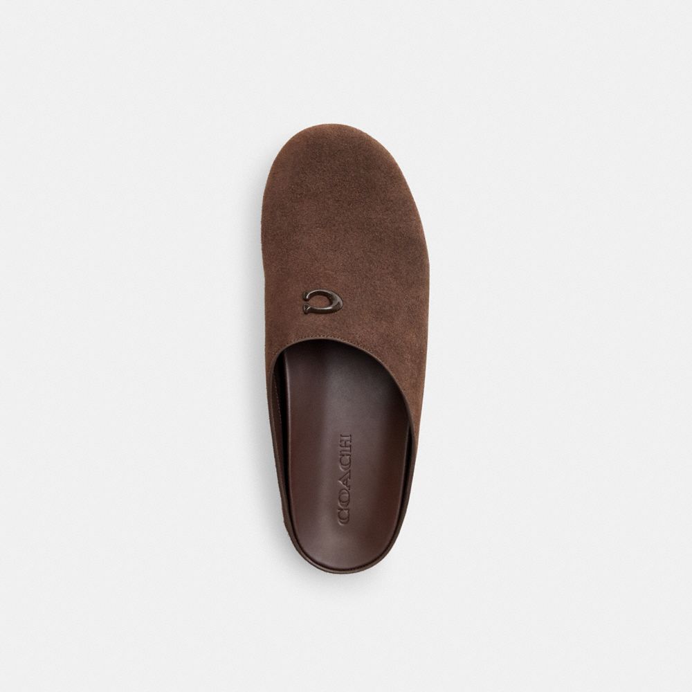 Women's Coach Sculpted C Soft Mule Chocolate Brown