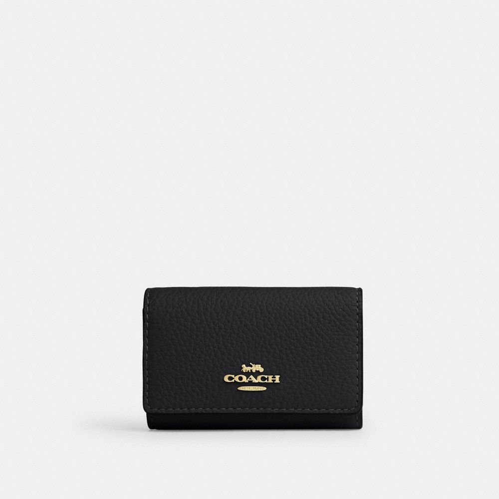 Coach Five Ring Key Case Gold/Black