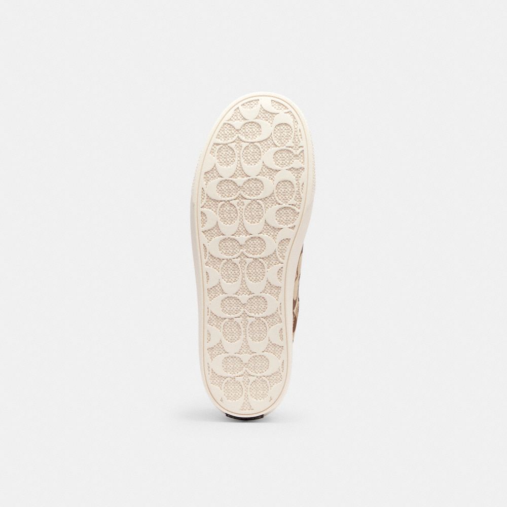 Women's Coach Skate Sneaker Khaki Maple
