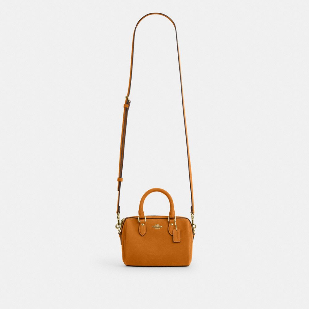 Coach Mini Rowan Crossbody Bag Gold/Marigold