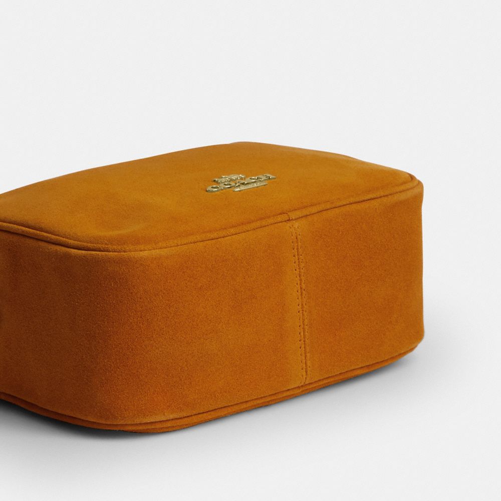 Coach Mini Carey Crossbody Bag Gold/Marigold