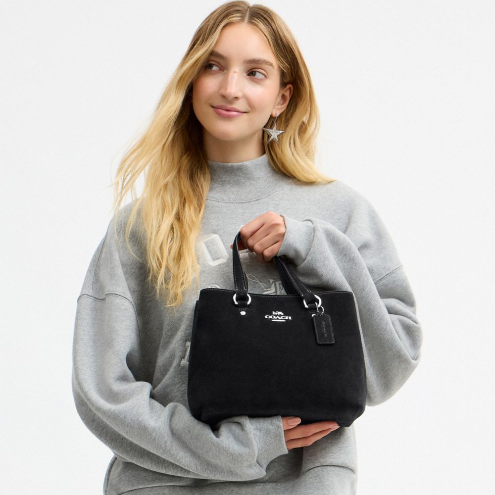 Coach Station Carryall Bag Silver/Black