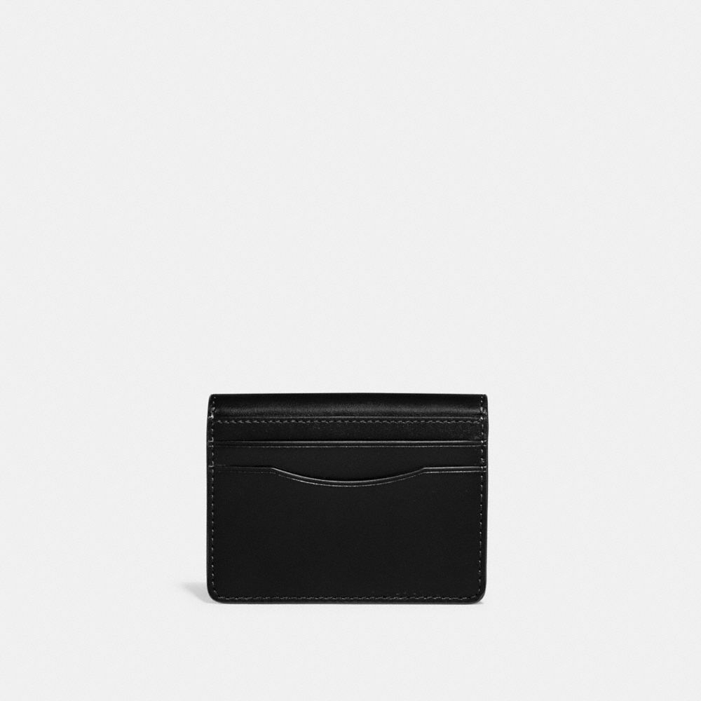 Coach Bandit Card Case Brass Black