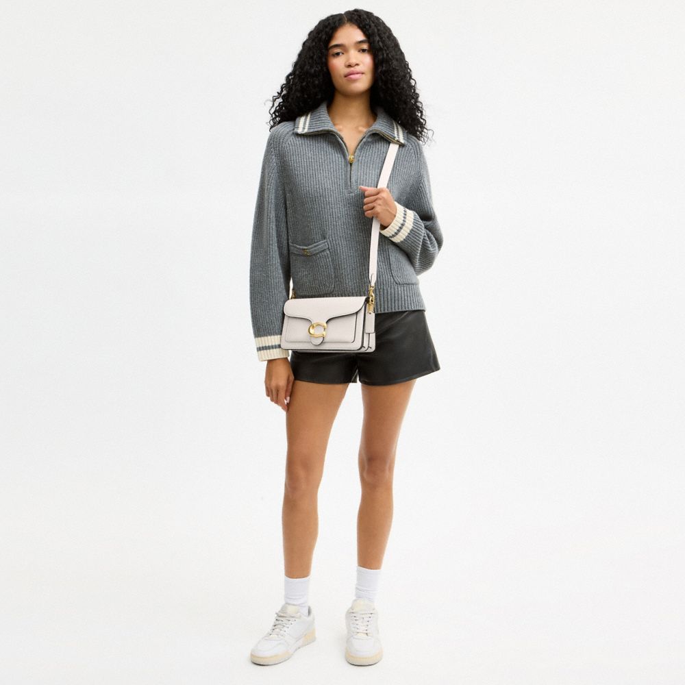 Coach Tabby Shoulder Bag 26 Brass Chalk