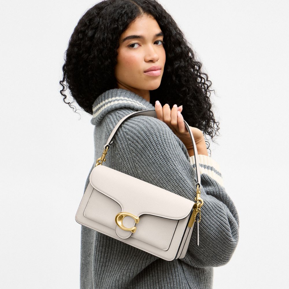 Coach Tabby Shoulder Bag 26 Brass Chalk