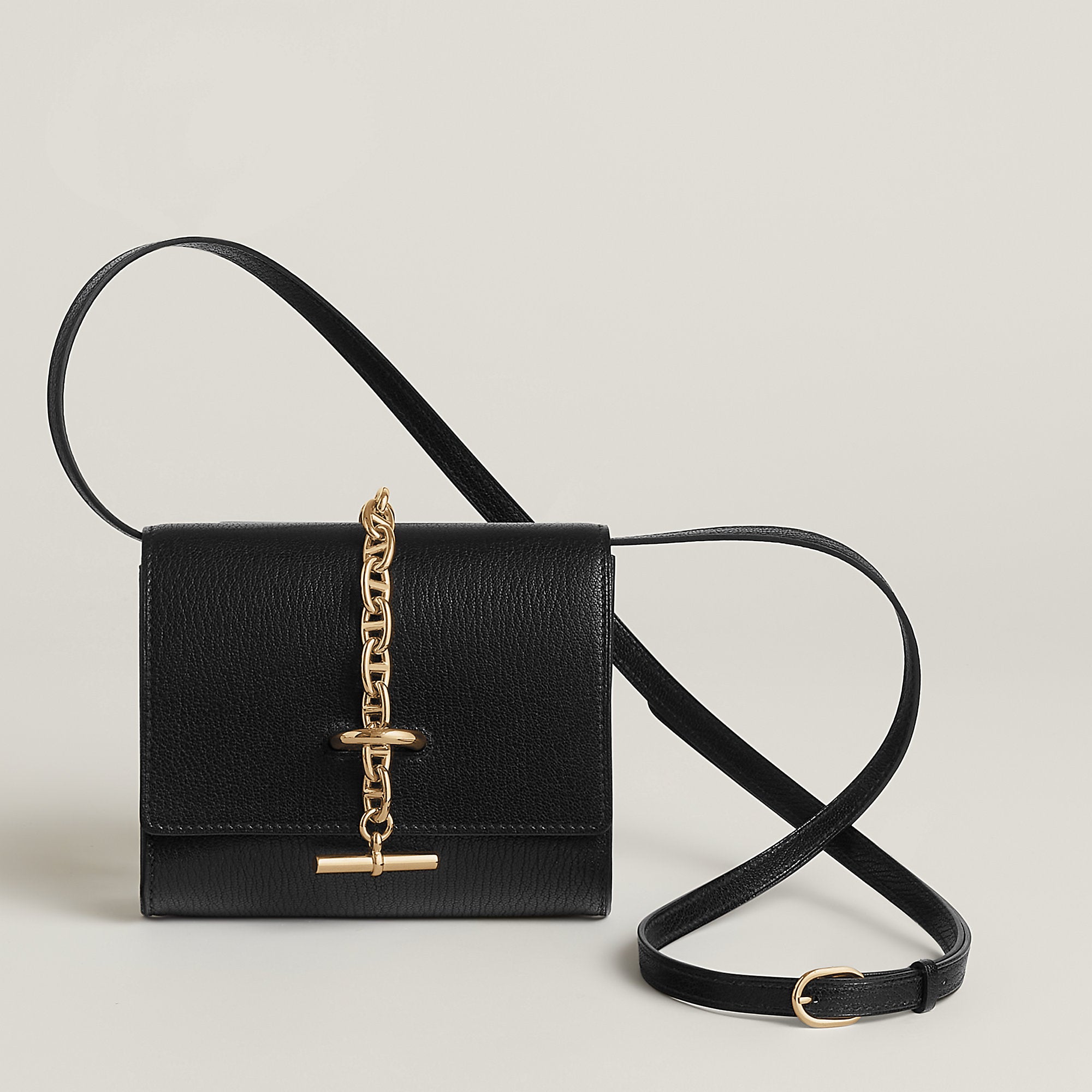Hermes Chaine D'Ancre To Go Wallet Noir