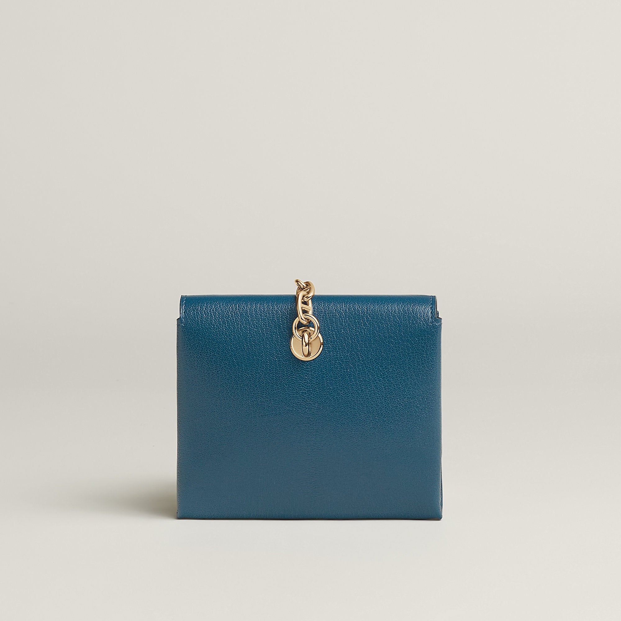 Hermes Chaine D'Ancre To Go Wallet Deep Blue