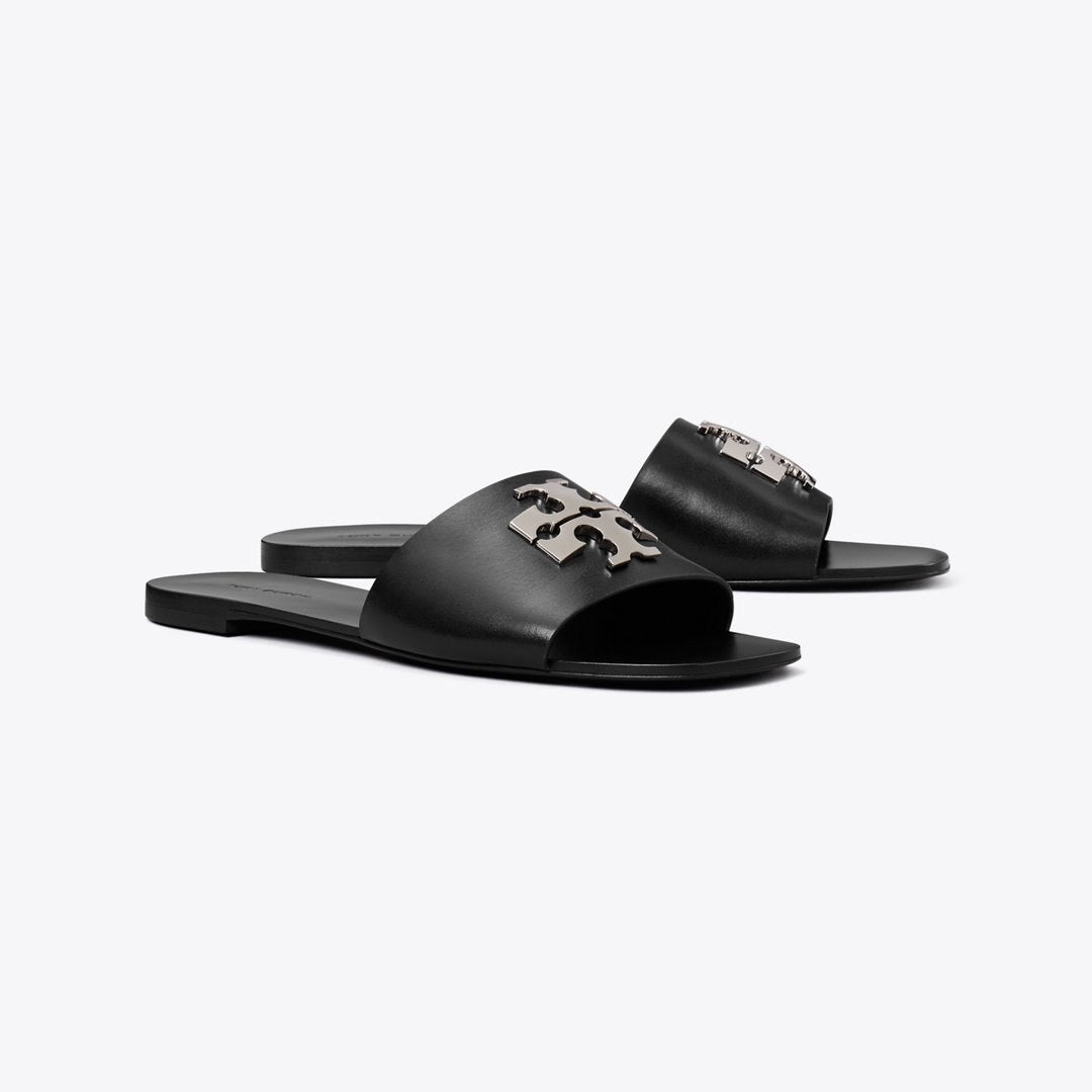 Tory Burch Charlie Cuoio Slide PERFECT BLACK