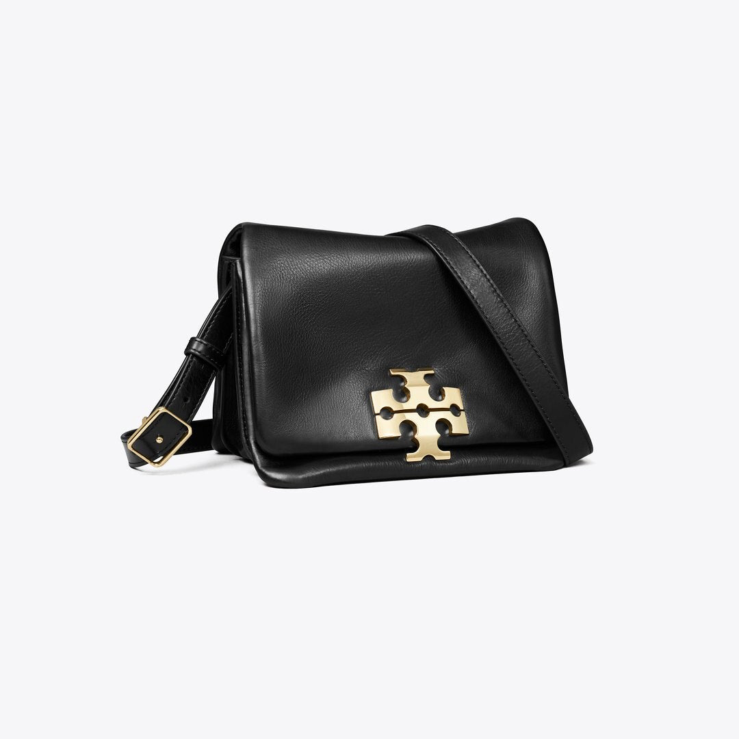 Tory Burch Charlie Runway Shoulder Bag BLACK/GOLD