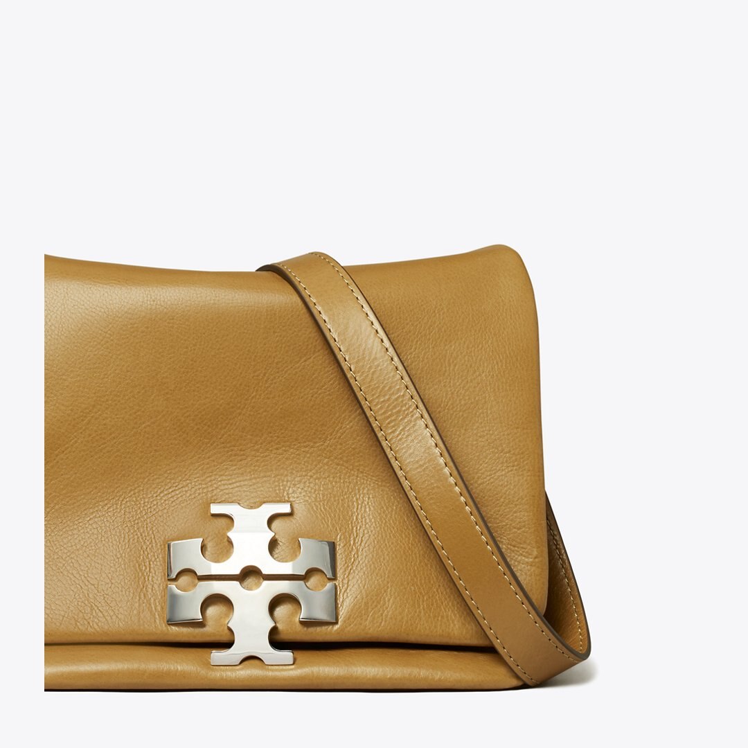 Tory Burch Charlie Runway Shoulder Bag WREN BROWN