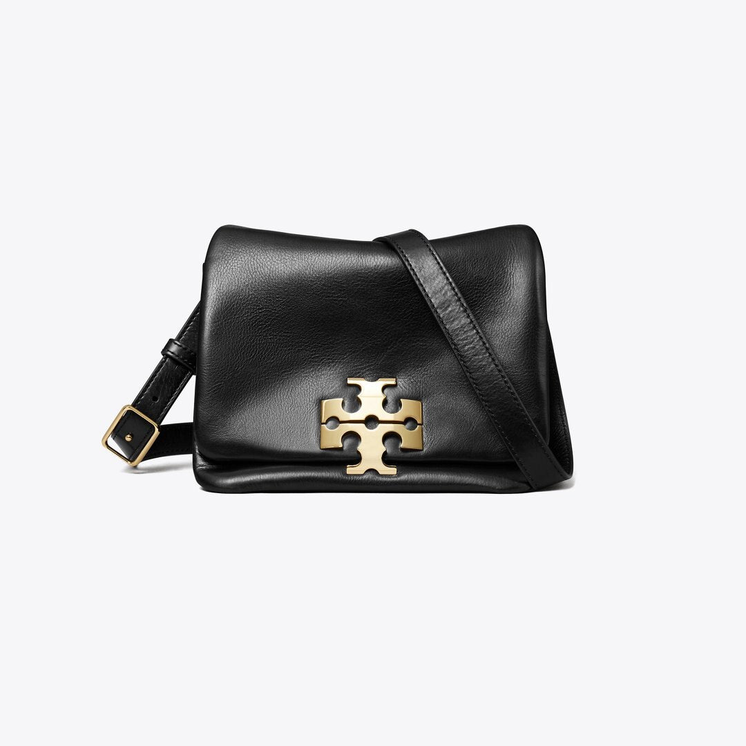 Tory Burch Charlie Runway Shoulder Bag BLACK/GOLD