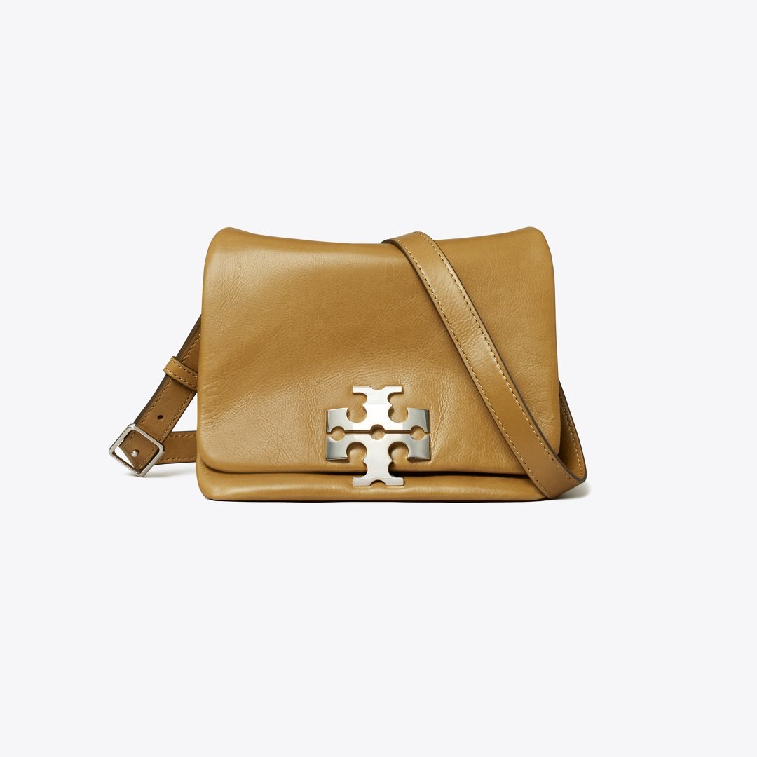 Tory Burch Charlie Runway Shoulder Bag WREN BROWN