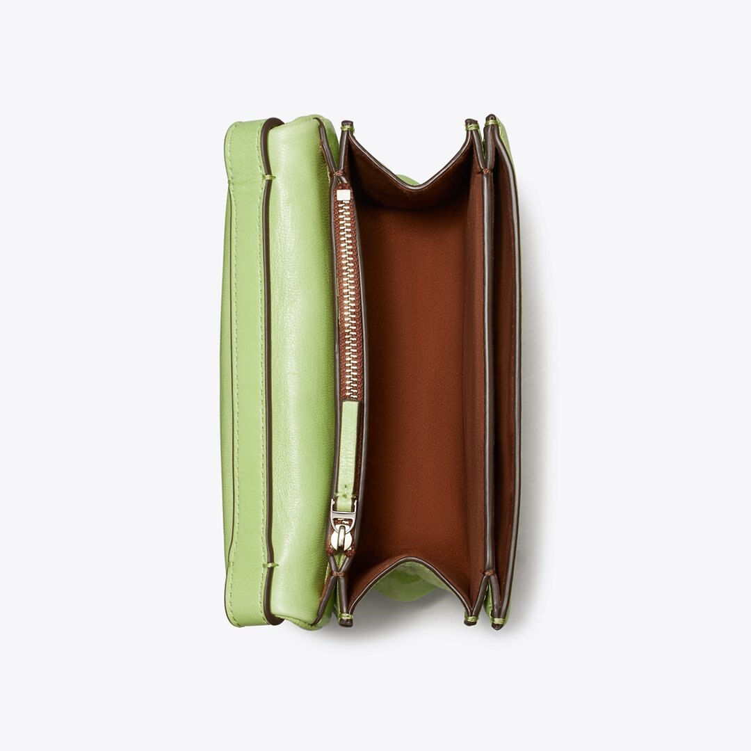Tory Burch Charlie Runway Shoulder Bag Celery Juice