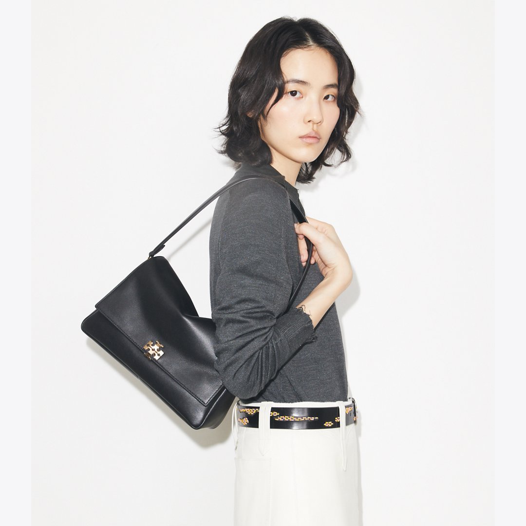 Tory Burch Charlie Shoulder Bag Black