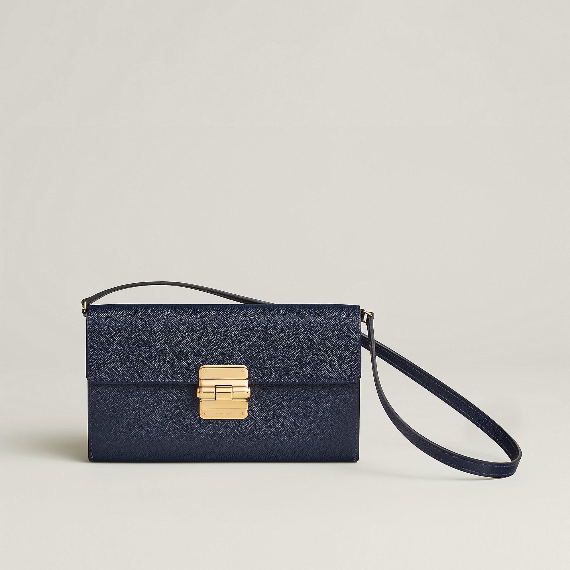 Hermes Charniere To Go Pouch Bleu Nuit