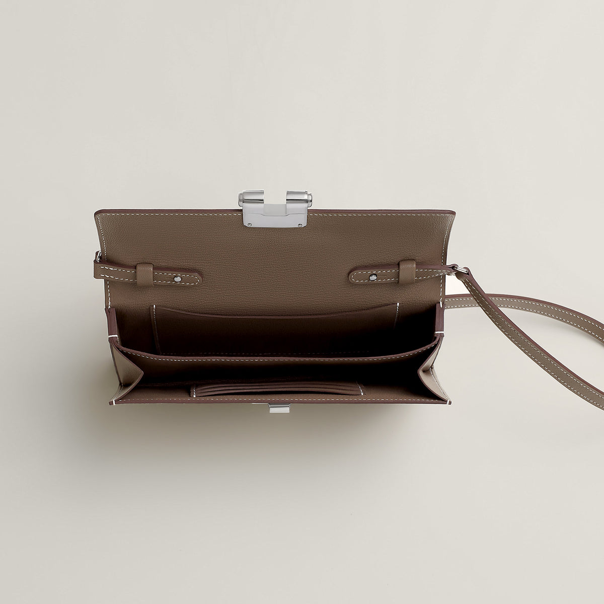 Hermes Charniere To Go Pouch Toupe