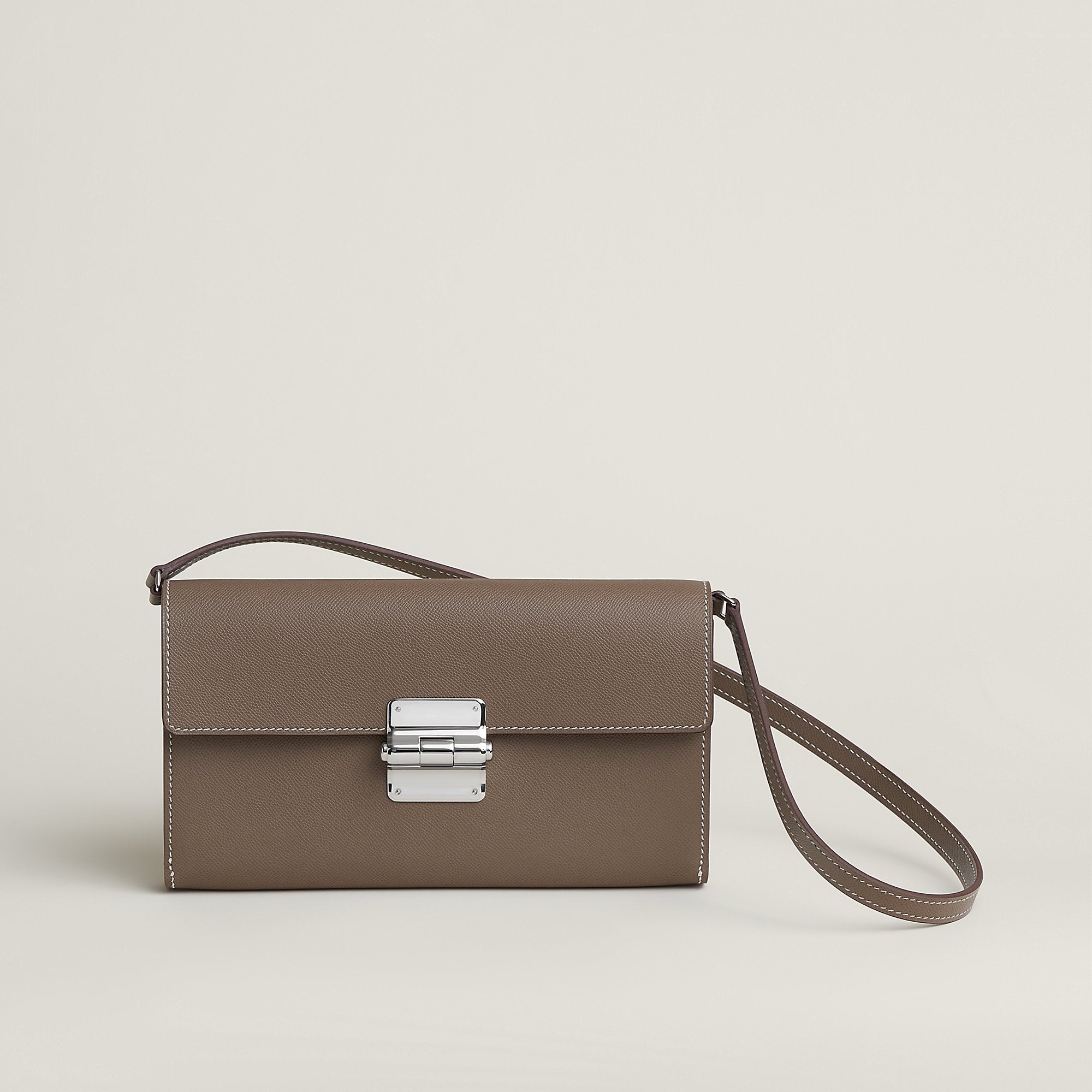 Hermes Charniere To Go Pouch Toupe