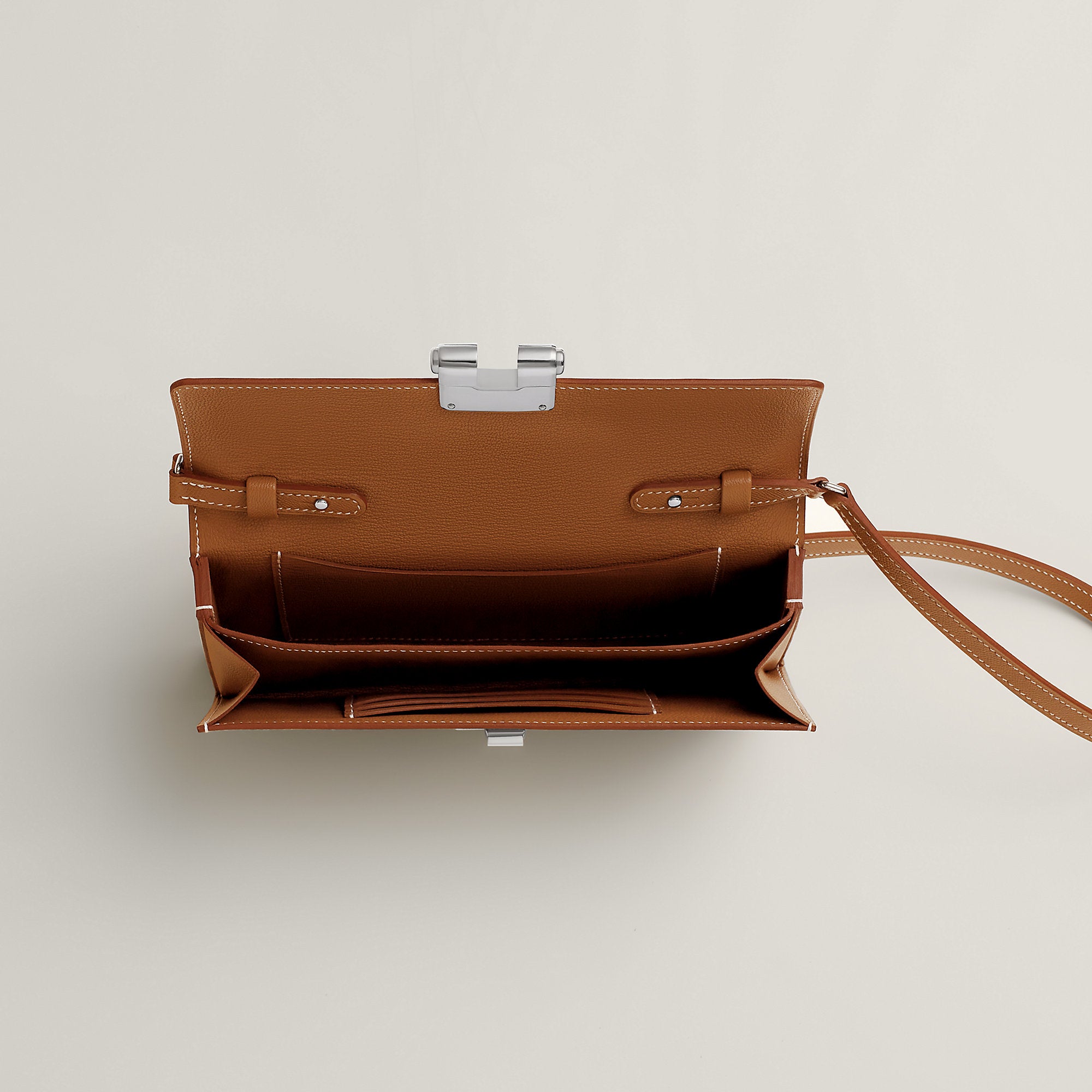 Hermes Charniere To Go Pouch Gold