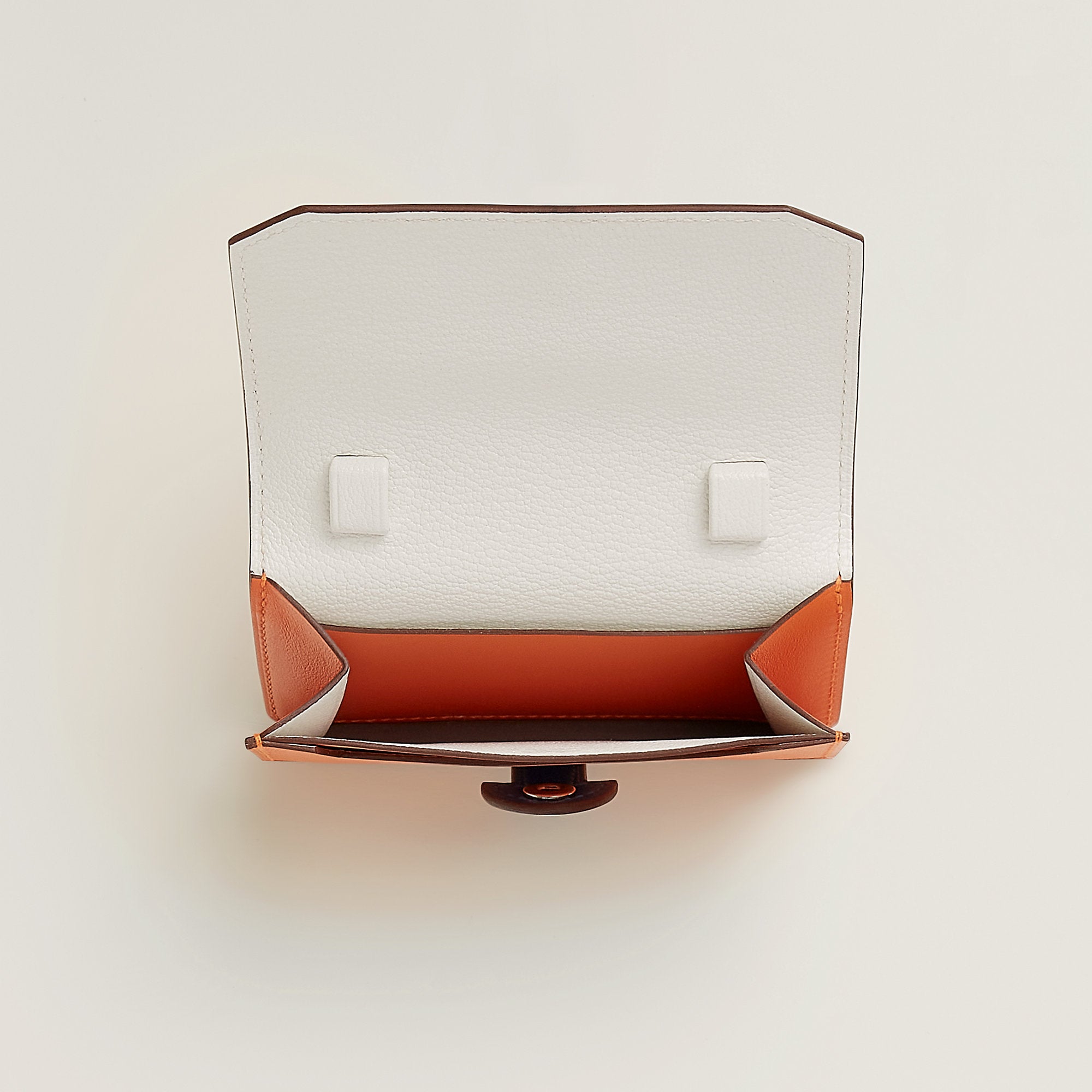 Hermes Chien Card Holder Orange