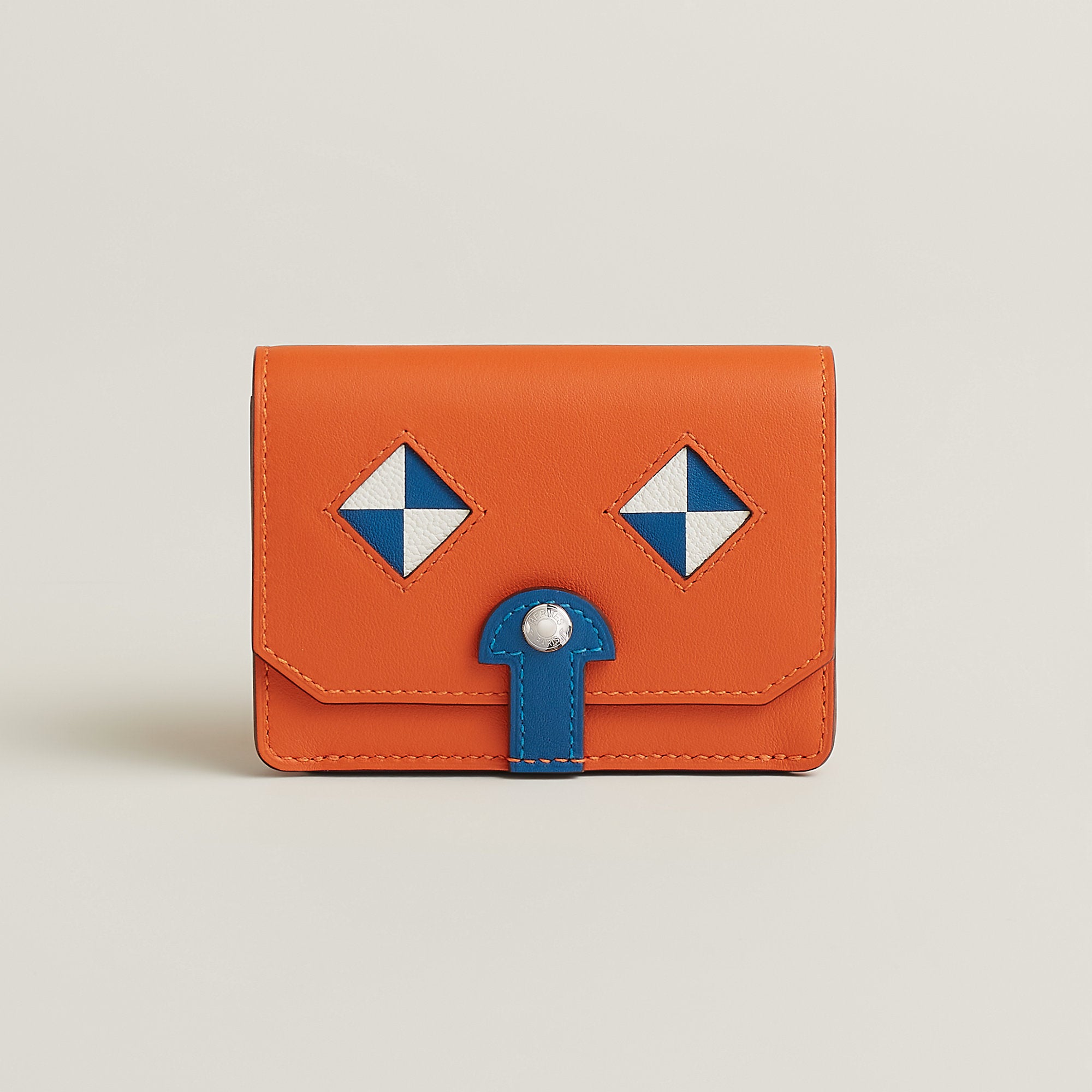 Hermes Chien Card Holder Orange