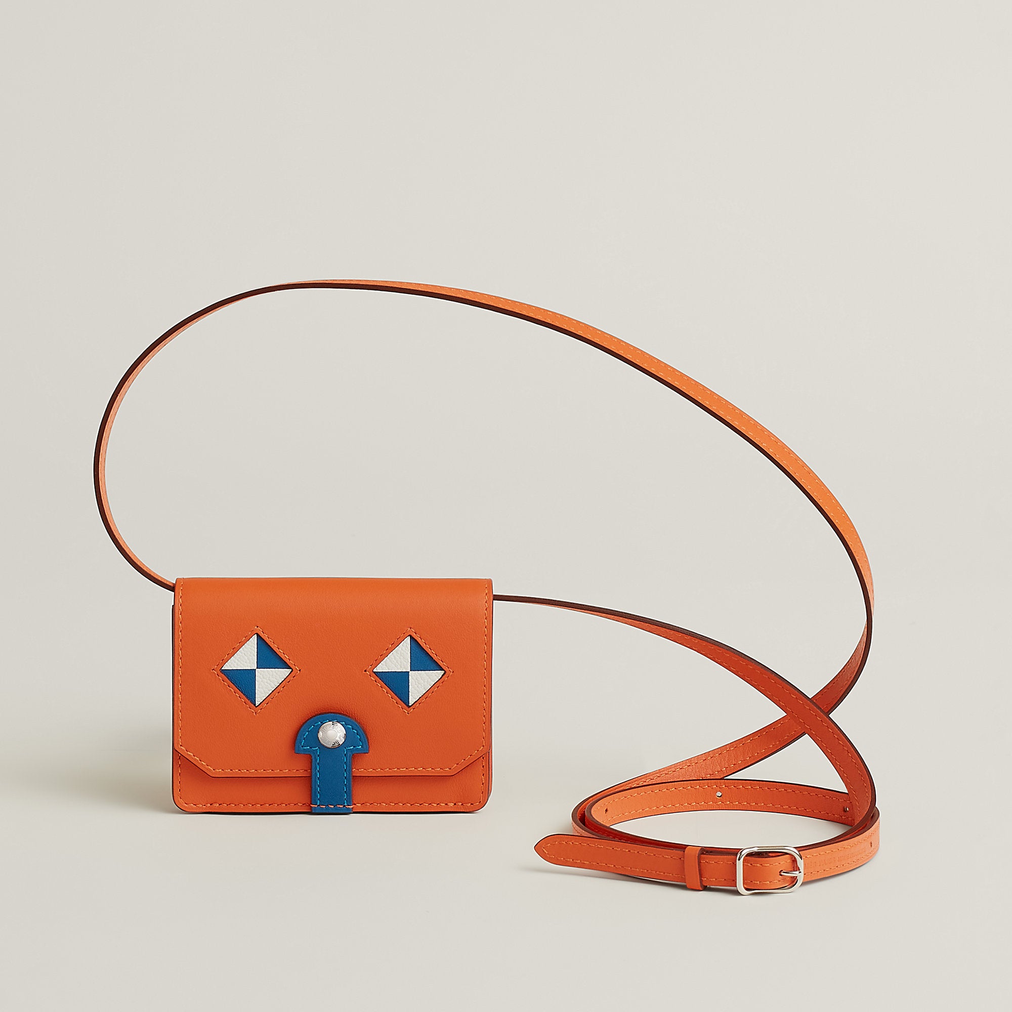 Hermes Chien Card Holder Orange