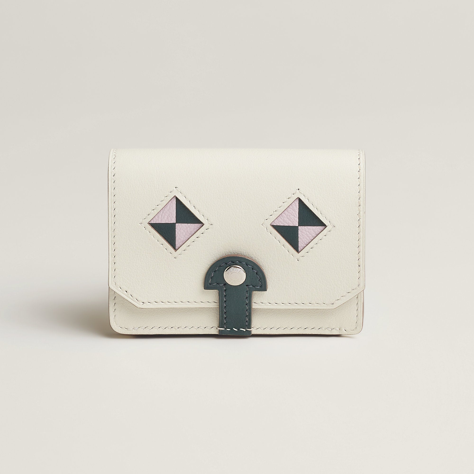 Hermes Chien Card Holder Mushroom