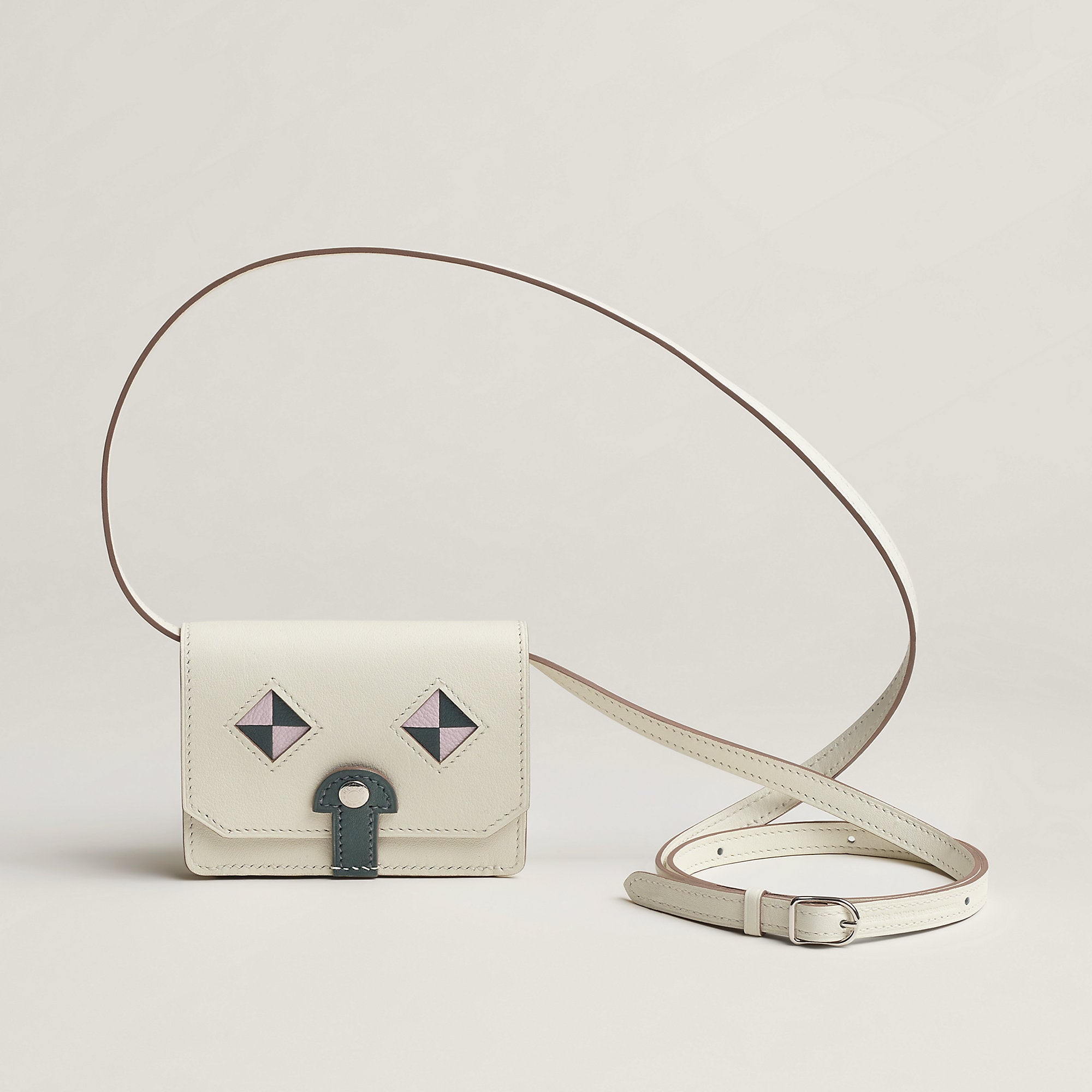 Hermes Chien Card Holder Mushroom