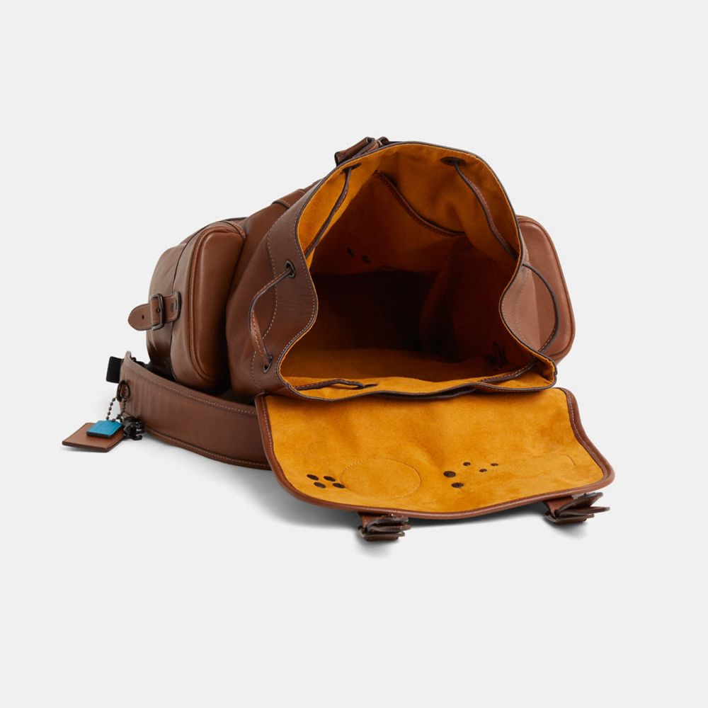 Coach Custom Hitch Backpack Dark Saddle