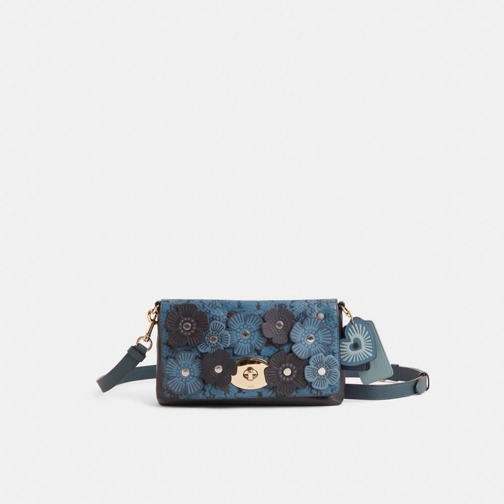 Coach Custom Colorblock Crosstown Crossbody Light Gold/Navy