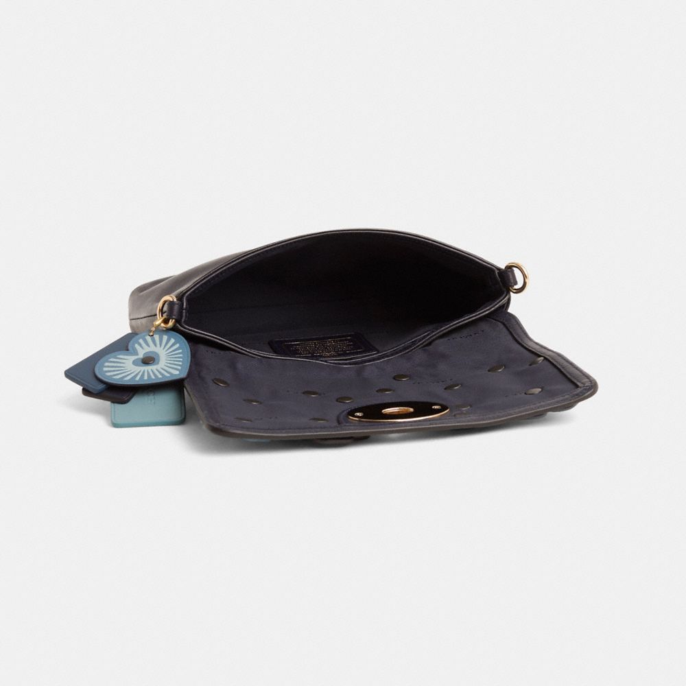 Coach Custom Colorblock Crosstown Crossbody Light Gold/Navy