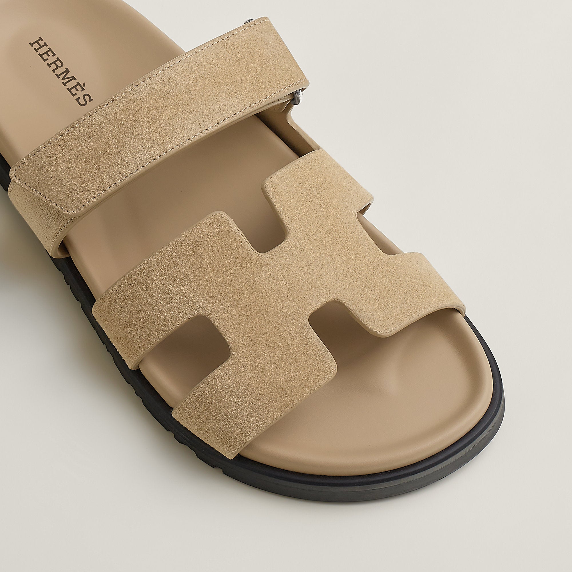 Hermes Chypre Sandal Beige Lin