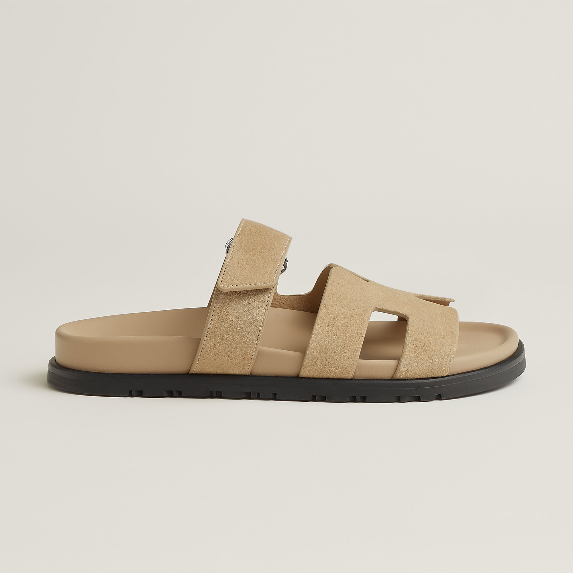 Hermes Chypre Sandal Beige Lin