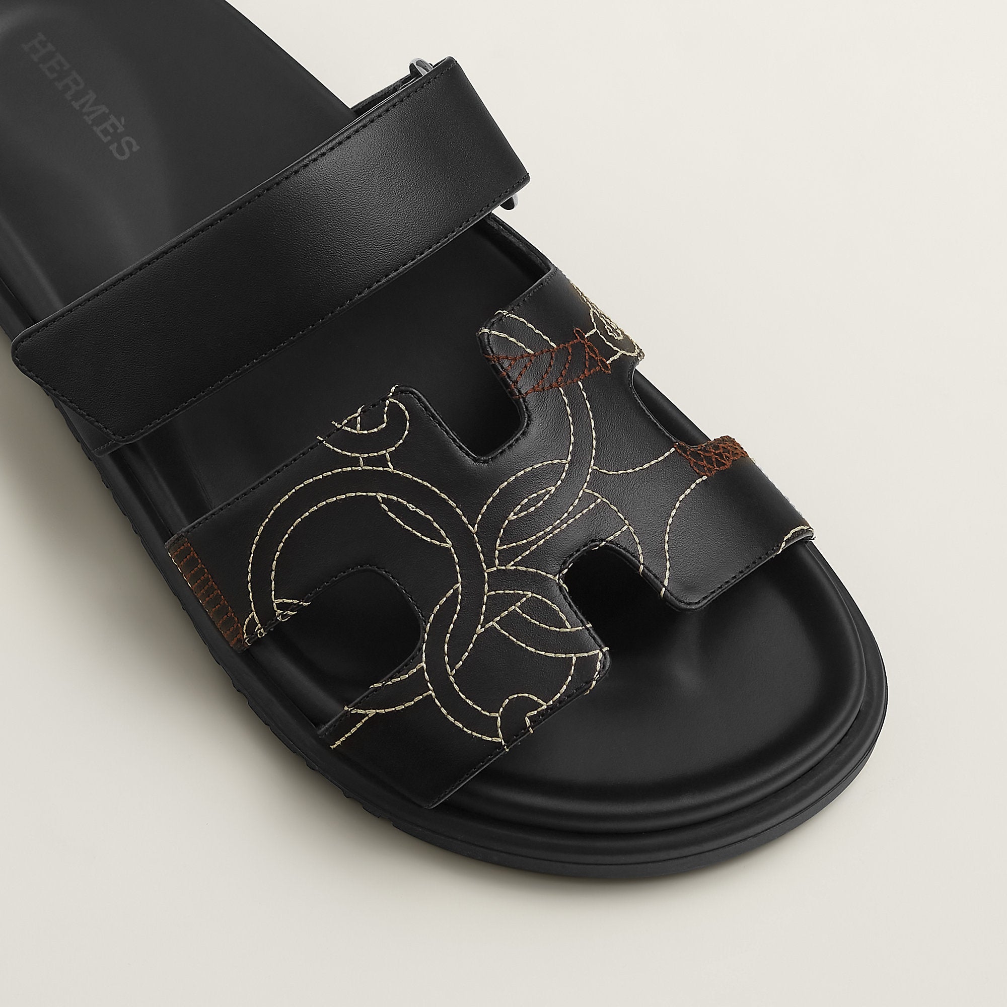 Hermes Chypre Sandal Noir