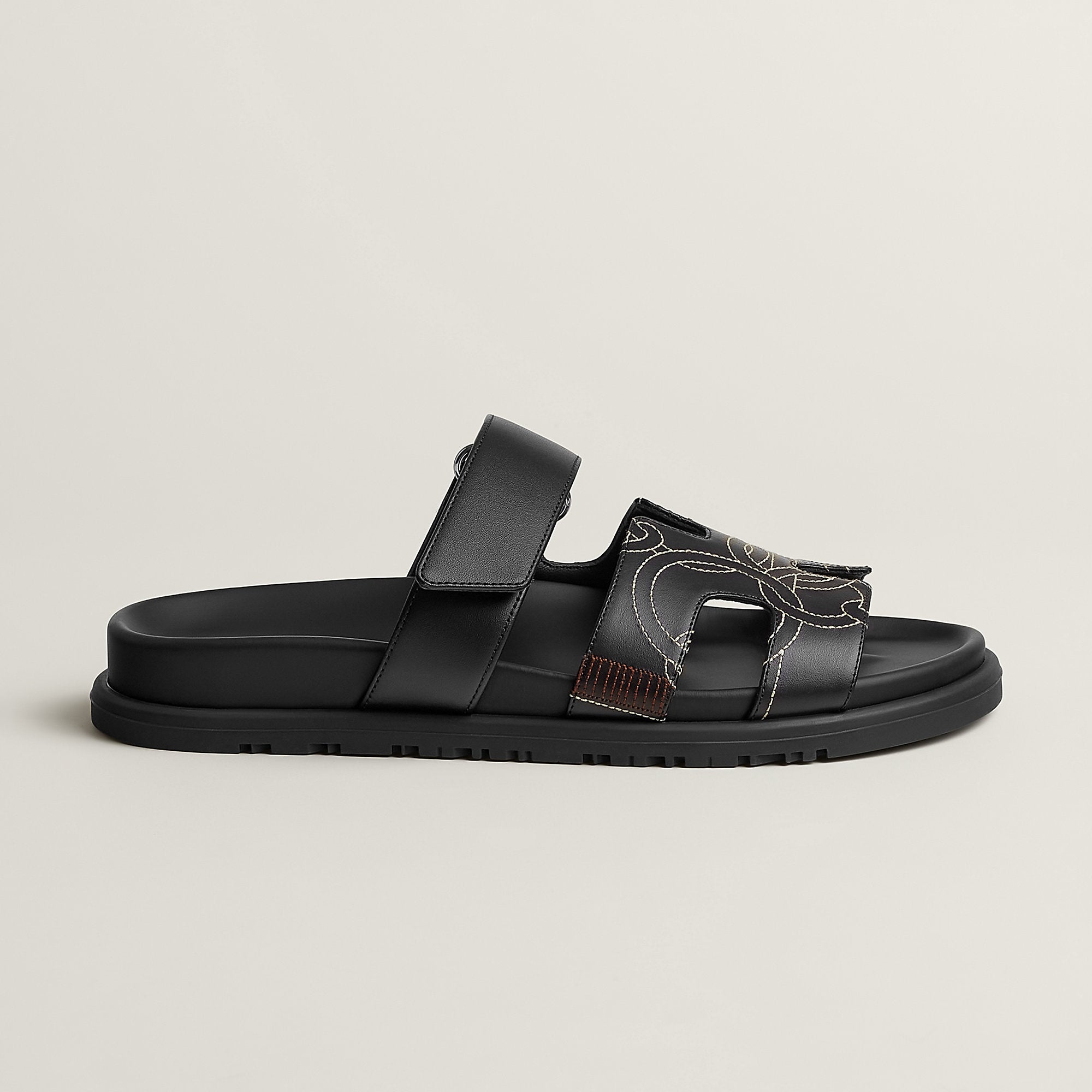 Hermes Chypre Sandal Noir