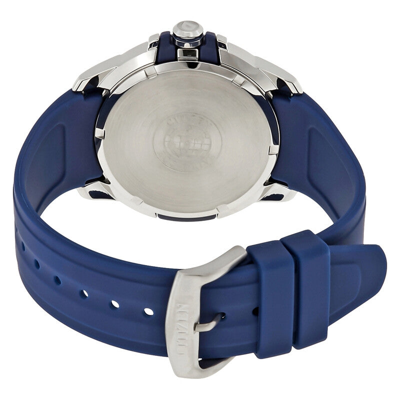 Citizen Ar Blue Dial Blue Polyurethane Eco-Drive Mens Watch