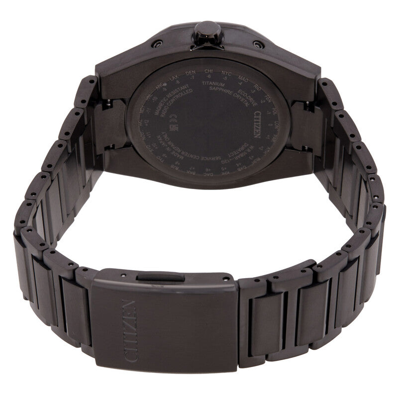 Citizen Attesa Eco-Drive Black Dial Mens Watch