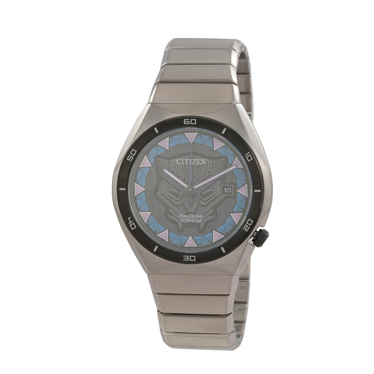 Citizen Black Panther Eco-Drive Black Dial Mens Watch