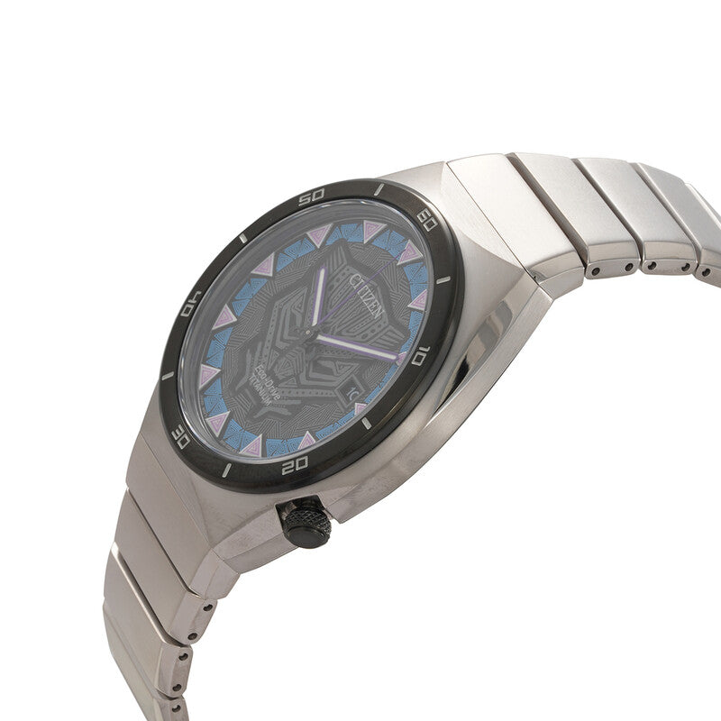 Citizen Black Panther Eco-Drive Black Dial Mens Watch